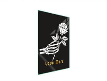 TMK STAKLENA DASKA ZA REZANJE 35x52 RUŽA