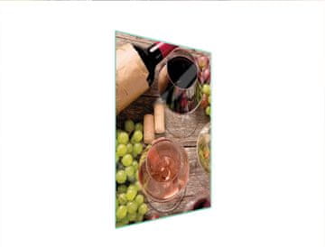 TMK STAKLENA DASKA ZA REZANJE 35x52 VINO