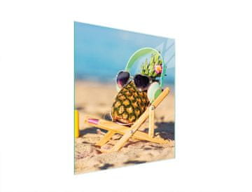TMK STAKLENA DASKA ZA REZANJE 45x52 ANANAS