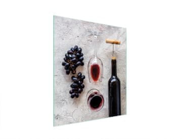 TMK STAKLENA DASKA ZA REZANJE 45x52 VINO