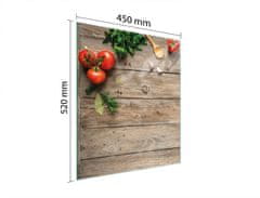 TMK STAKLENA DASKA ZA REZANJE 45x52 DRVENA