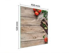 TMK STAKLENA DASKA ZA REZANJE 45x52 DRVENA