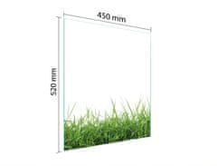 TMK STAKLENA DASKA ZA REZANJE 45x52 BIJELA