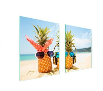 TMK ZAŠTITNA PLOČA OD STAKLENA ZA ŠTEDNJAK 85x52 ANANAS