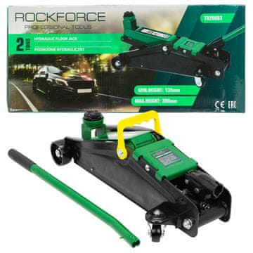 ROCKFORCE Hidraulična dizalica 2T žaba + guma 135-390 mm