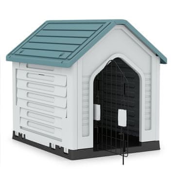 Northix Plastična kućica za pse s ventilacijom i zaključivim vratima 66x52x60 cm