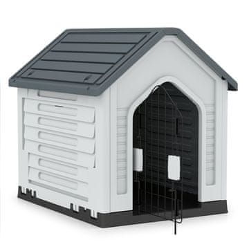 Northix Plastična kućica za pse 66,5x52x60 cm s ventilacijom i zaključivim vratima