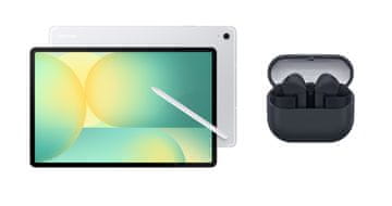 Samsung Galaxy Tab S10 FE+ tablet, 8/128 GB, Wi-Fi, srebrni + Buds3 FE (SM-X620NZSREUE - 1)