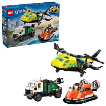 LEGO City 60505 - Komplet aviona, servisnog kamiona i lebdećeg plovila