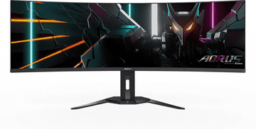 Gigabyte AORUS CO49DQ 49-inčni OLED DQHD zakrivljeni monitor, 5120 x 1440, 0,03 ms, 144 Hz, zvučnici