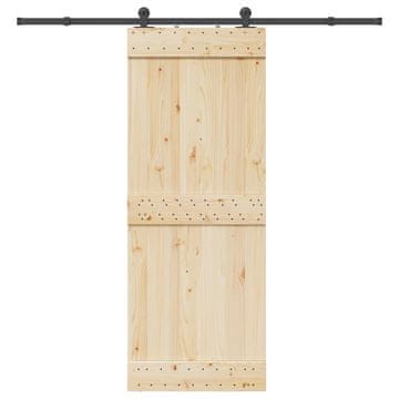 Vidaxl Sustav za montažu kliznih vrata 213,5 cm Čelik Crni