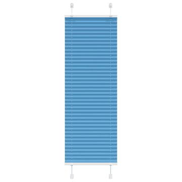 Vidaxl Plava plisirana zavjesa 40x100 cm Širina tkanine 39,4 cm