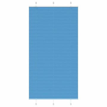 Vidaxl Plava plisirana zavjesa 105x200 cm Širina tkanine 104,4 cm