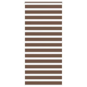 Vidaxl Zebra rolo zavjesa, breza, širina tkanine 110,9 cm, poliester