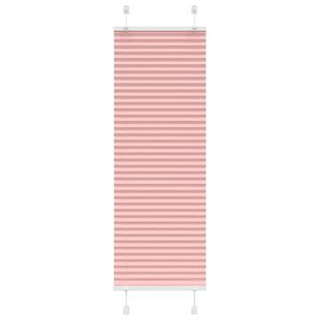 Vidaxl Ružičasta plisirana zavjesa 40x100 cm Širina tkanine 39,4 cm