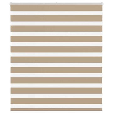 Vidaxl Zebra rolo zavjesa, 125x100 cm, širina tkanine 120,9 cm, poliester