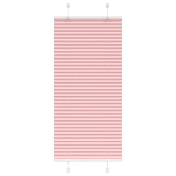 Vidaxl Ružičasta plisirana zavjesa 55x150 cm Širina tkanine 54,4 cm