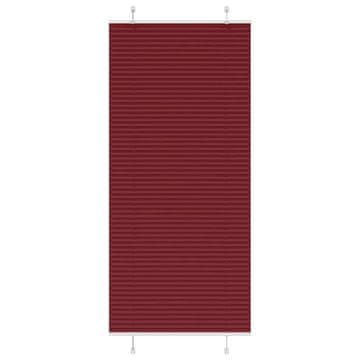 Vidaxl Plisirana zavjesa bordo crvena 5x200 cm širine tkanine