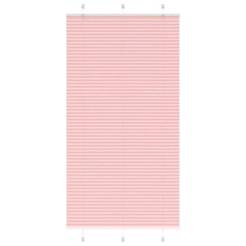 Vidaxl Ružičasta plisirana zavjesa 110x200 cm Širina tkanine 109,4 cm