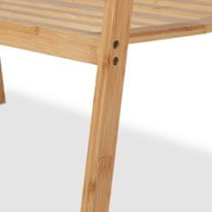 Northix Sklopivi stalak za odjeću s policom od bambusa, praktično rješenje za pohranu