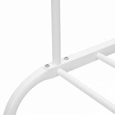 Northix Dvostruki metalni stalak za odjeću s policom i bočnim šipkama, stabilna konstrukcija