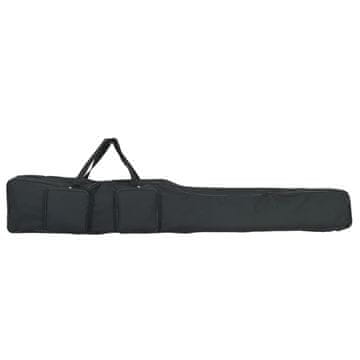 Vidaxl Torba za štap za pecanje, crna, 150 cm, oxfordska tkanina