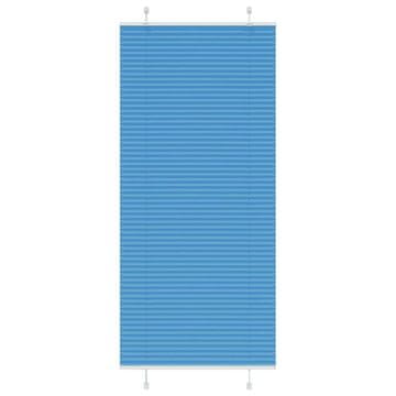 Vidaxl Plava plisirana zavjesa 85x200 cm Širina tkanine 84,4 cm
