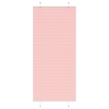 Vidaxl Ružičasta plisirana zavjesa 90x200 cm Širina tkanine 89,4 cm