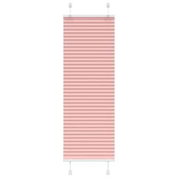 Vidaxl Ružičasta plisirana zavjesa 50x100 cm Širina tkanine 49,4 cm