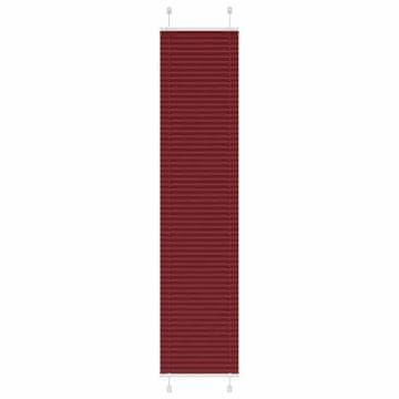 Vidaxl Plisirana zavjesa bordo crvena 40x200 cm širina tkanine
