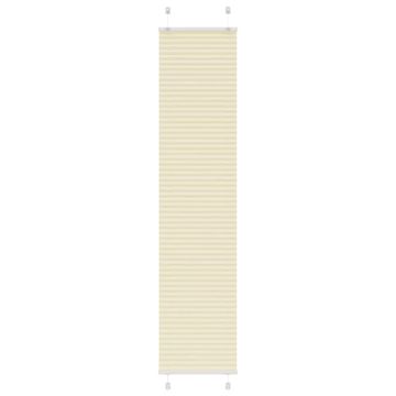 Vidaxl Plisirana zavjesa krem boje 45x200 cm Širina tkanine 44,4 cm