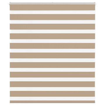 Vidaxl Zebra rolo zavjesa, 135x100 cm, širina tkanine 130,9 cm, poliester