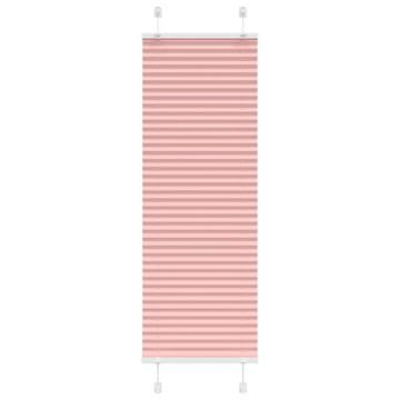 Vidaxl Ružičasta plisirana zavjesa 45x150 cm Širina tkanine 44,4 cm