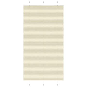 Vidaxl Krem plisirana zavjesa 105x200 cm Širina tkanine 104,4 cm