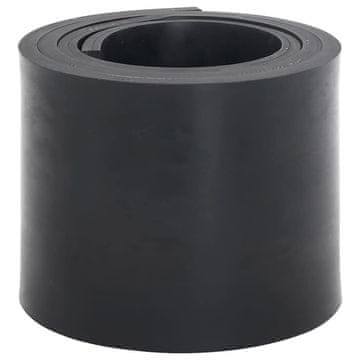 Vidaxl Gumeni rub za ralicu za snijeg crni 180x15x1 cm
