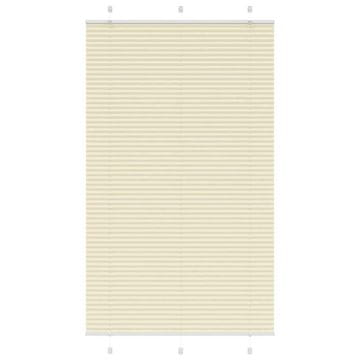Vidaxl Krem plisirana zavjesa 120x200 cm Širina tkanine 119,4 cm