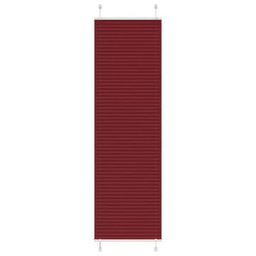 Vidaxl Plisirana zavjesa bordo crvena 55x200 cm širina tkanine