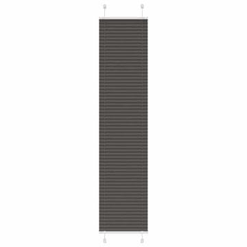 Vidaxl Plisirana zavjesa Crna 45x200 cm Širina tkanine 44,4 cm