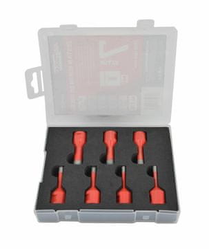 AWTOOLS SET KRUNA ZA KERAMIČKE PLOČICE 7-DIJELNI SET U KUTIJICI ZA SUHI RAD S VOSKOM