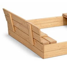 Aga Dječje drveno pješčaniko 120x120 cm