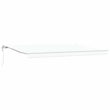 Vidaxl Električna retraktabilna tenda Bijeli 500 × 350 cm