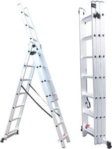 3-dijelne aluminijske ljestve 3x7