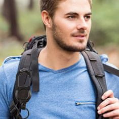 HOME & MARKER® Uvlačivi privjesak za ključeve s čeličnim užetom 60 cm, automatsko namatanje, karabiner kopča (2 kom) | TACTKEY