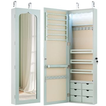 Northix Ormarić za nakit s LED svjetlima i ogledalom pune dužine 36,5x11,5x120 cm