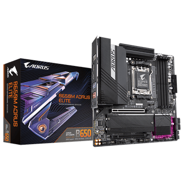Gigabyte B650M AORUS ELITE matična ploča, AM5, mATX, 4xDDR5