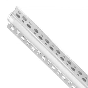 VEVOR LED aluminijski kanal za ugradnju bez okvira ugradbeni difuzor 200 cm srebrni