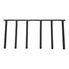 VEVOR Držač za daske za surfanje 5 razina vertikalni zidni nosač 560x35x1150 mm crni