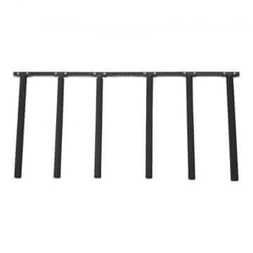 VEVOR Držač za daske za surfanje 5 razina vertikalni zidni nosač 560x35x1150 mm crni