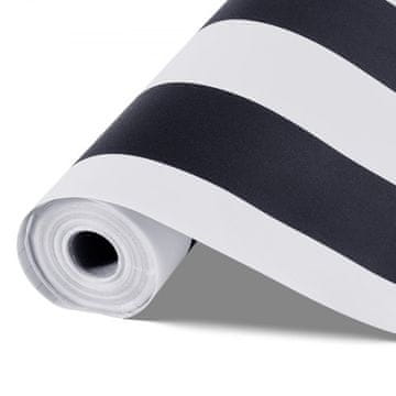 VEVOR Tapeta Moderna Geometrija 45x1500 cm Crno-bijela