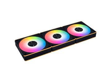 Lian Li Ventilator za kućište Lian Li UNI FAN CL Wireless 120 Reverse Blade ARGB PWM 120mm, 3 Pack+kontroler, black